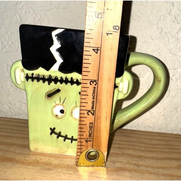 Frankenstein Square Ceramic Mug By Kim Sharp - Picture 2 of 6